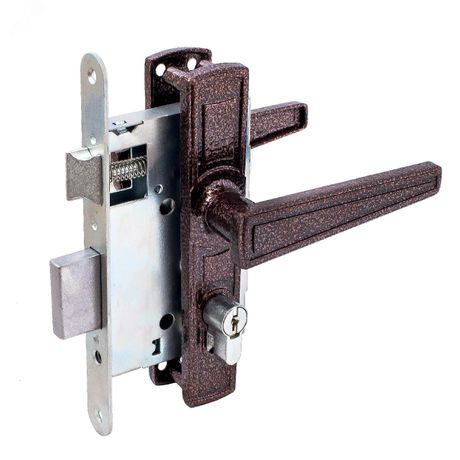 Замок врезной Птимаш ЗВ4-3.01 медь с/руч - 13777 ПТК