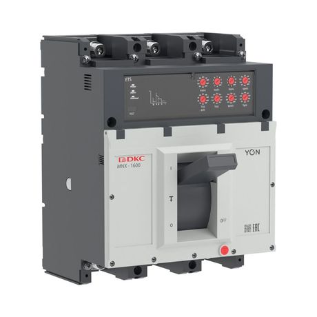 Выключатель автоматический в литом корпусе YON pro MNX1600M 3P 800А 100кА при AC415V расц. ETS MNX1600M3PETS0800 ДКС