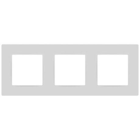 Рамка для розеток и выключателей Серия 12 12-5203-01М на 3 поста, Классик, белый матовый | Б0067720 ЭРА