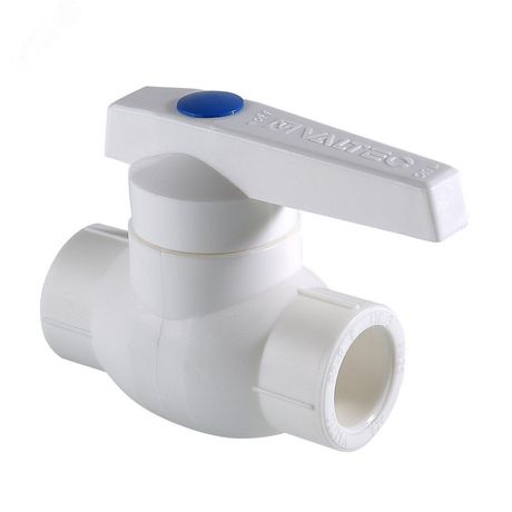 Кран шаровой 20 мм полипропиленовый PPR белый - VTp.743.0.020 VALTEC PV7432000