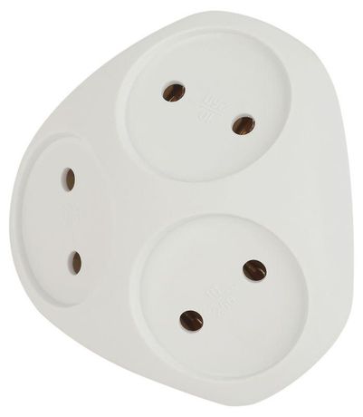 Эра Б0053481 Разветвитель 3-м без заземл 10А IP20 SPx-3-W бел