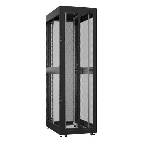 Шкаф серверный 42U 800х1200 передняя дверь: двустворчатая перфорированная IP20. задняя одностворчатая боковые панели: без. цвет: черный RAL9005 - EX 8242.9430 SYSMATRIX