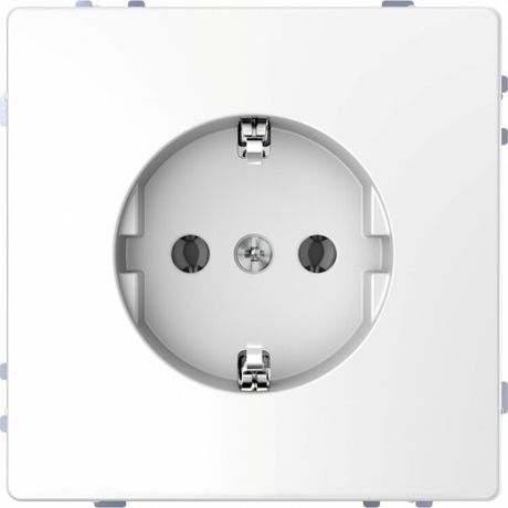 Розетка 1-м СП Merten D-Life 16А IP20 с заземл. защ. шторки винт. клеммы SD бел. лотос SchE MTN2400-6035 Schneider Electric