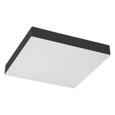 Светильник светодиодный ДПО-6w 6400K 480Лм квадратный черный IP44 .ONE - 51917 FERON