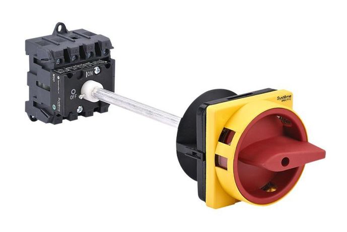 КРАСНОЙ ВЫНОСНОЙ РУКОЯТКОЙ НА ДИН-РЕЙКЕ/ПЛАТЕ С ЗАМКОМ - MSD25440R ВЫКЛЮЧАТЕЛЬ-РАЗЪЕДИНИТЕЛЬ 4P 25A IP20 APC