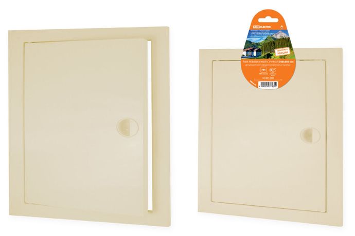Люк ревизионный с ручкой 300х300, слоновая кость | SQ1807-0434 TDM