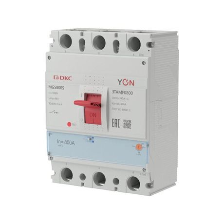 Выключатель автоматический YON MGS800 3P 640-800A 60kA - MGS800S-3TAMF0800 ДКС