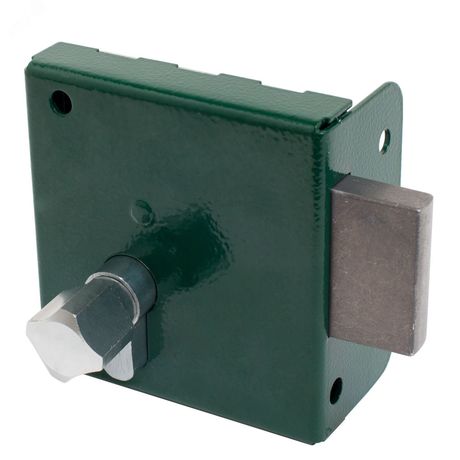 Замок накладной Птимаш ЗН1-1 зеленый - 14845 ПТК