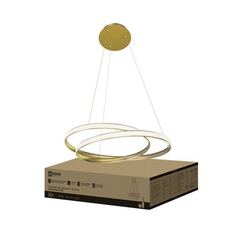 Светильник светодиодный ESTETIKA DALI-HL-90GL 90Вт 3000-6500К 230В 500х500х120мм 1.2м трос ДУ зол. IN HOME 4690612062419