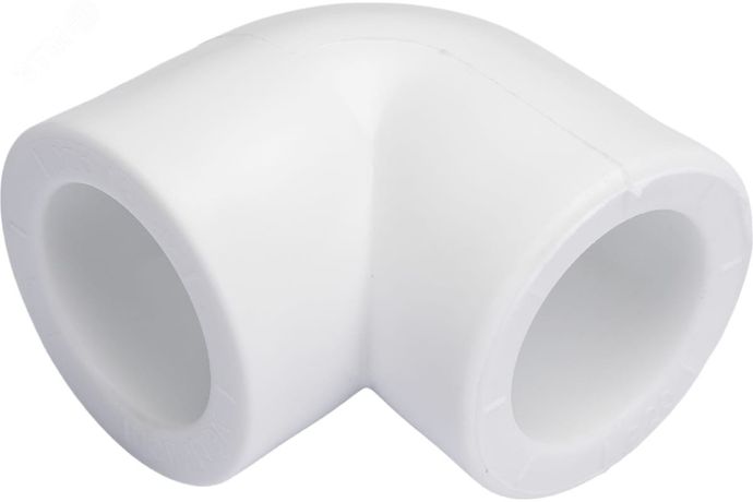 Угольник 25 мм 90 град., полипропиленовый PPR, белый - 9000000325 Политэк