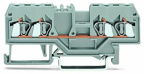 Клемма 4-х проводная 4х(0.08-2.5мм) сер. (уп.100шт) WAGO 280-833