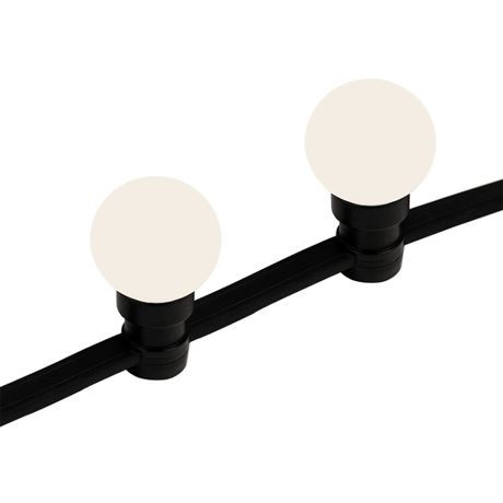 Готовый профессиональный набор: Евро Belt Light 2 жилы шаг 40 см, Теплые Белые LED лампы (6 LED) - 331-346 NEON-NIGHT