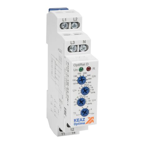 Реле контроля фаз OptiRel D PHS-3-1M-05-PP-1 повышенного/пониженного асимметрии 3Ф 1СО | 331990 КЭАЗ