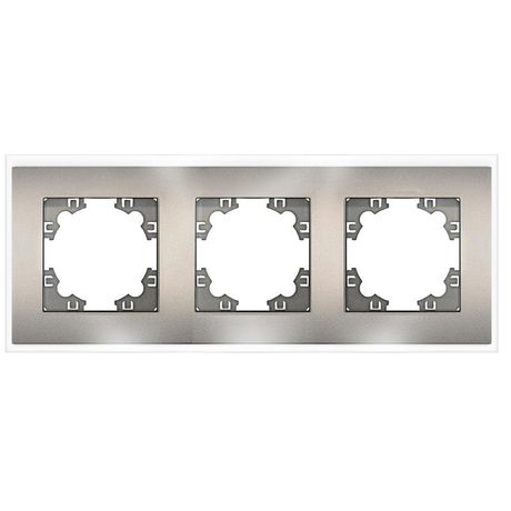 Афина рамка стеклянная трехместная универсальная, мокко (еврослот) - 2286 Союз