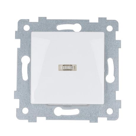 Выключатель 1-кл. СП Мария С110-438 10А IP20 с индикацией механизм бел. Кунцево 110026