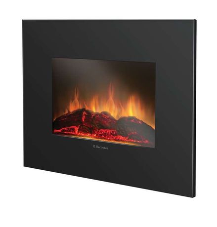 Электрокамин настенный 1.8 кВт плоская панель цвет черный - EFP/W-1100ULS Electrolux НС-1052292