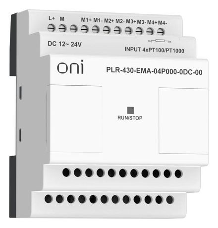 Модуль расширения входов выходов ПЛК 430 4 входа Pt100/Pt1000 24В DC ONI PLR-430-EMA-04P000-0DC-00 IEK