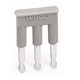 Перемычка 3 контакт. "гребень" изолир. сер. (уп.25шт) WAGO 281-483