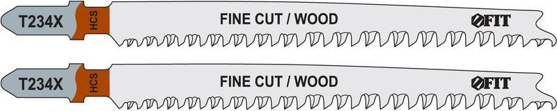 Полотно по дереву HCS шлифованные под свободным углом зубья 116/91мм переменный шаг (T234X) (уп.2шт) FIT 40958 РОС