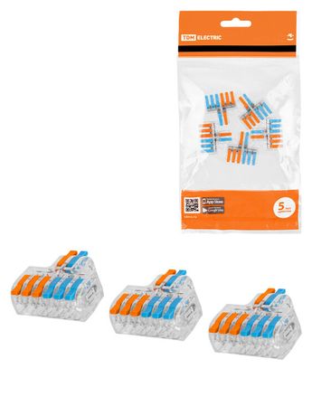 Клемма разветвительная СКР-626 в прозрачном корпусе (4 мм2) (5 шт/упак) | SQ0527-0414 TDM