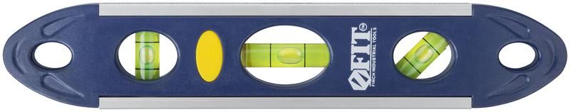 Уровень ''Торпедо'' пластиковый, 3 глазка, магнитный, с алюминиевой рамкой, Профи 230 мм - 18604 РОС