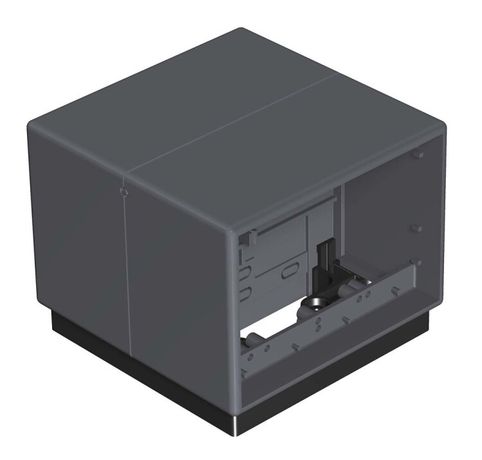 Напольный бокс Telitank 118x118x97 мм (полиамид,серый) (T4B 00C 7011) | 7408288 OBO Bettermann