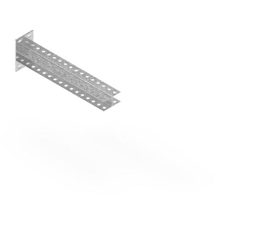 Консоль двойная 40х80 L300 (s=3) П-образная усиленная гор.цинк - Н3116240331 СОЭМИ