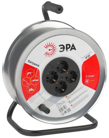Катушка металлическая с заземлением 4гн K-M-4z | Б0033026 ЭРА