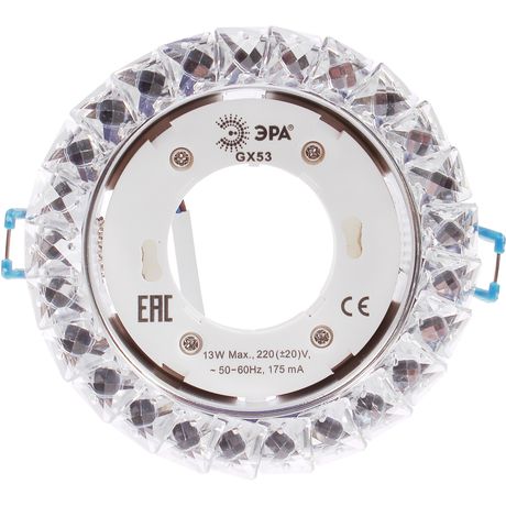 Светильник точечный встраиваемый под лампу DK86 13Вт GX53 хром/прозрачный | Б0020576 ЭРА