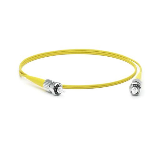 FC-S2-9-ST/UR-ST/UR-H-0.5M-LSZH-YL Патч-корд волоконно-оптич. (шнур) SM 9/125 (OS2), ST/UPC-ST/UPC, 2.0 мм, simplex, LSZH, 0.5 м | 375366 Hyperline
