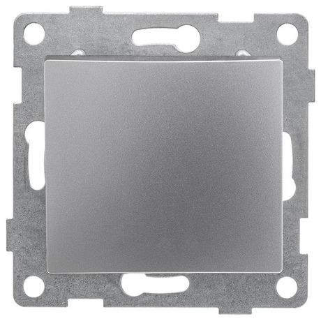 Выключатель самовозвратный Bravo 1кл, механизм, 10А, 250В, серебро - С10В6-004 GUSI