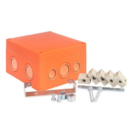 Коробка распределительная огнестойкая (126х126х74) 5 кк/1,5-10мм /12 мв IP66 EKF PROxima | plc-kmrf-126-510