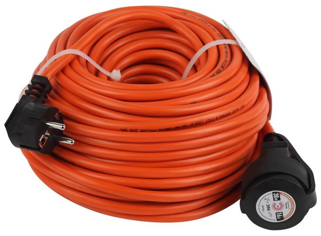 Удлинитель силовой UPx-1e-3x1.5-30m-IP44 в бухте c/з 1 гн 30м ПВС 3х1.5 ЭРА - Б0046817