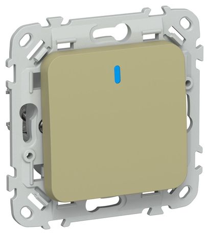 Выключатель проходной 1-кл. СП FLITE ВС61-1-1-ФлО 10А с индикацией механизм олив. IEK FI-V12-1-10-1-K26 IEK арт. FI-V12-1-10-1-K26