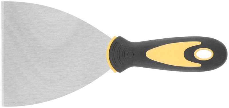 Шпатель нерж. сталь прорезиненная ручка 4дюйм (100мм) FIT 06696 РОС