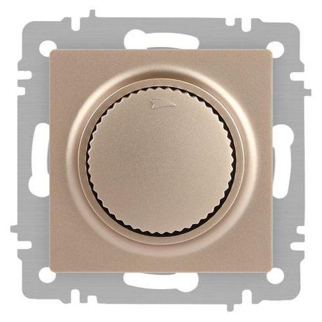 Светорегулятор поворотный СП Accent 6-401-04 600Вт 230В IP20 шампань Intro Б0063676 ЭРА