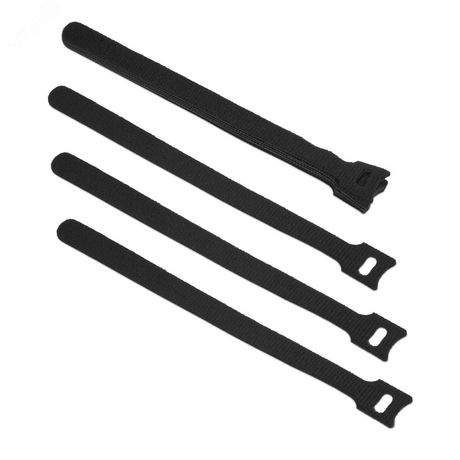 Хомут для кабеля, липучка с мягкой застежкой, 180x14 мм, красный (10 шт.) - CLAMP-180-RD Cabeus 9360c