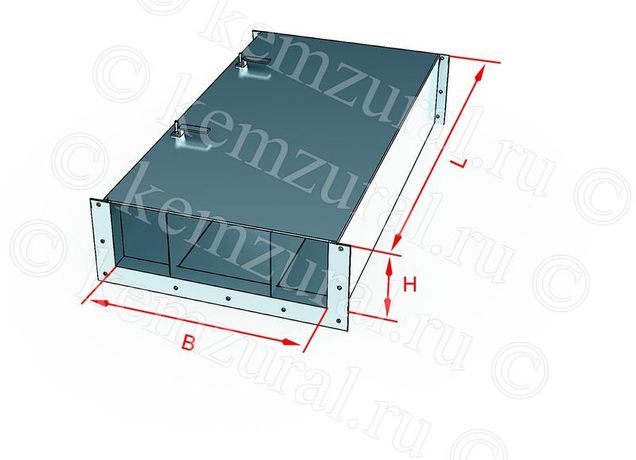 Короб ККБ-3ПО-0.2/0.5-2(2.0мм)гор.цинк КЭМЗ 605 502026 49