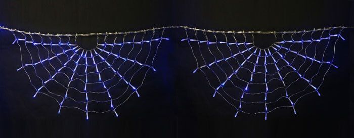 Занавес светодиодный фигурный Радуга-1 3,1х0,4м 4 подвеса 288 светодиодов Синий свет Провод прозрачный ULD-E3104-288/DTK BLUE IP20 RAINBOW-1 - UL-00001409 Uniel