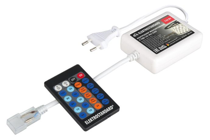 Контроллер одноцветный с радио пультом (24 кнопки) LSC 002 220V 3,5A 720W IP44 | a035332 Elektrostandard