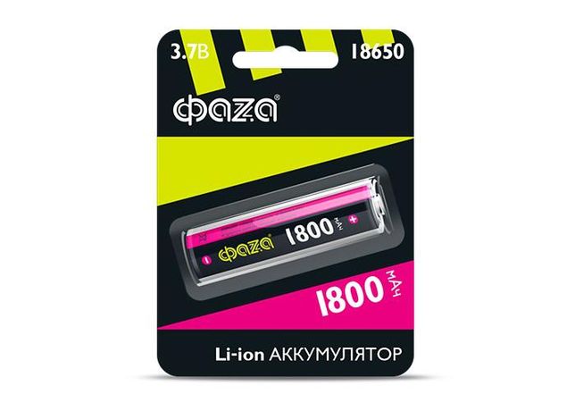 Аккумуляторная батарея 18650 1800мАч BL-1 | 5008045 ФАZА ФАЗА