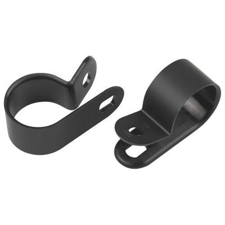 Скоба кабельная нейлоновая под винт 12 мм NO-225-298 чёрная 10 шт - Б0066641 ЭРА