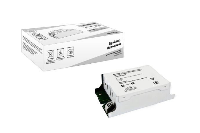 Драйвер LED для светодиодных панелей Призма 25мм ДП 01 Народный 36Вт 220/90В IP20 | SQ0329-0220 TDM