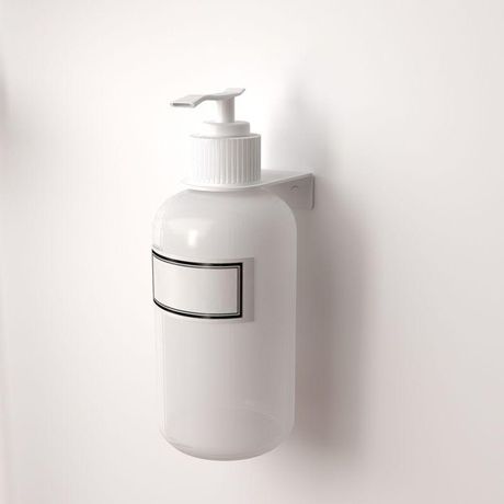 Держатель дозатора для жидкого мыла и шампуней на 1 флакон настенный бел. Rexant 38-0698 MEET