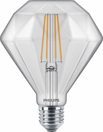 Лампа светодиодная LED Diamond 40 Вт 500 Лм 2700 К E27 220-240 В IP20 Ra 80-89 (класс 1В) Димм Classic PHILIPS - 871869959353700 929001935701
