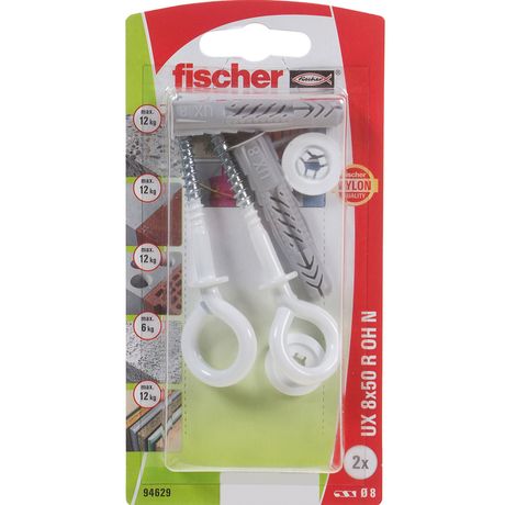 Дюбель универсальный с кольцом UX 8х50 OH N MIT SCHEIBE - 94414 Fisher