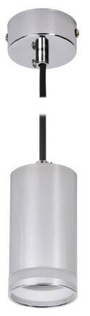 Светильник декоративный 4007 подвесной на потолок под лампу GU10 хром - LT-UCB0-4007-GU10-1-K23 IEK
