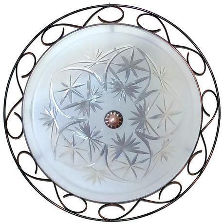 Светильник "Искра" 500 НПБ 01-3х60-161 корпус "Орнамент" медь ИУ прозр./матов. Элетех 1005151679