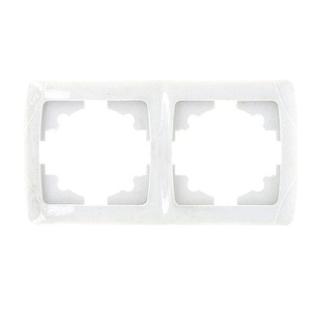 Мадрид Рамка 2-местная горизонтальная белая EKF | EIM-G-302-10