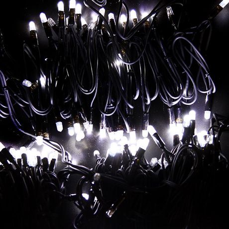 Гирлянда профессиональная модульная Дюраплей LED 10 м, 200 LED, черный каучук, цвет свечения белый NEON-NIGHT - 315-215